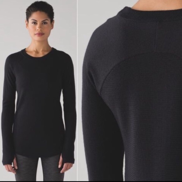 lululemon athletica Sweaters - {Lululemon Athletica} Sit in Lotus Black Sweater